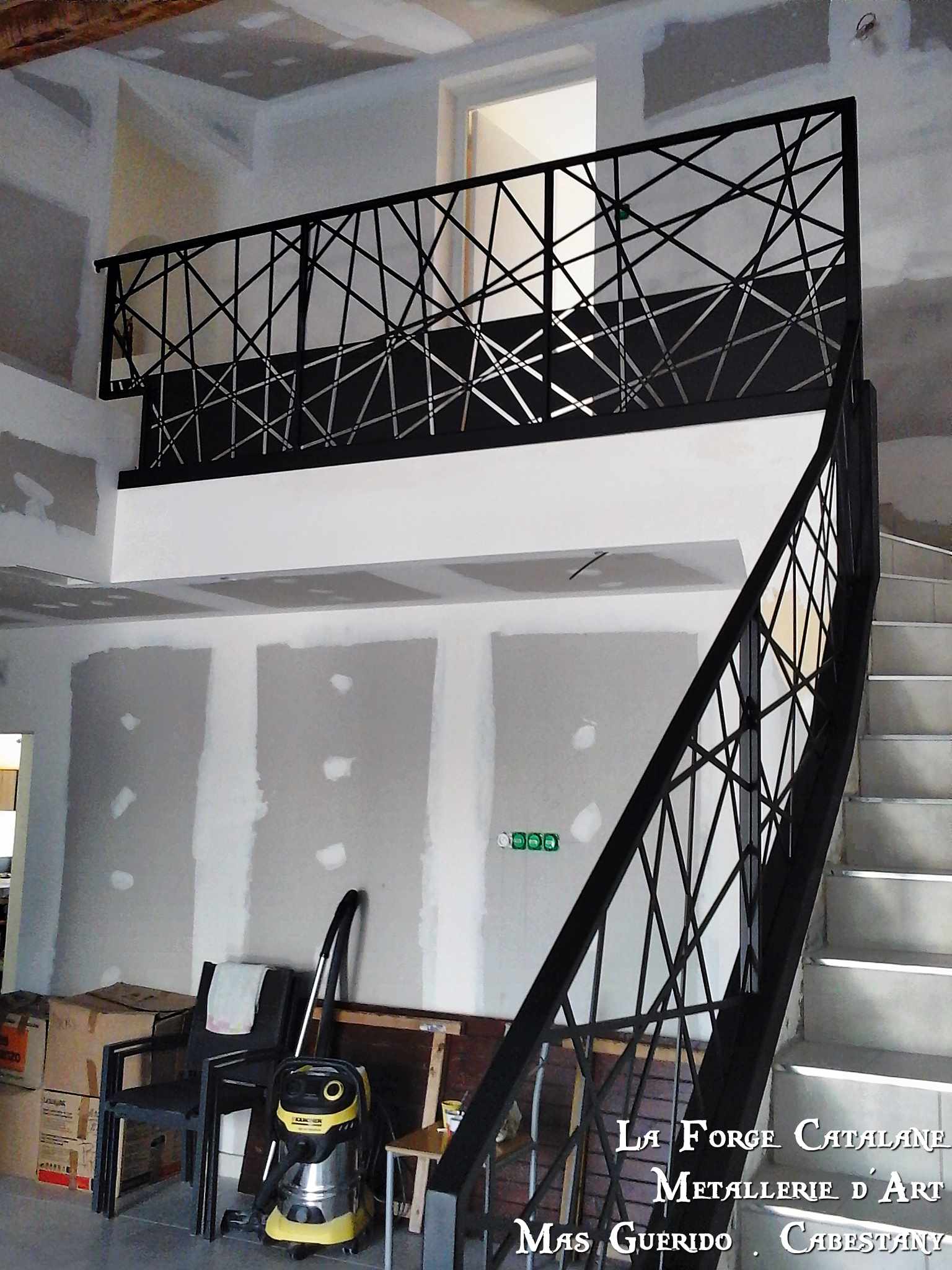 rampant et garde corps decoupe laser moderne sur capotage fer forge catalane.jpg